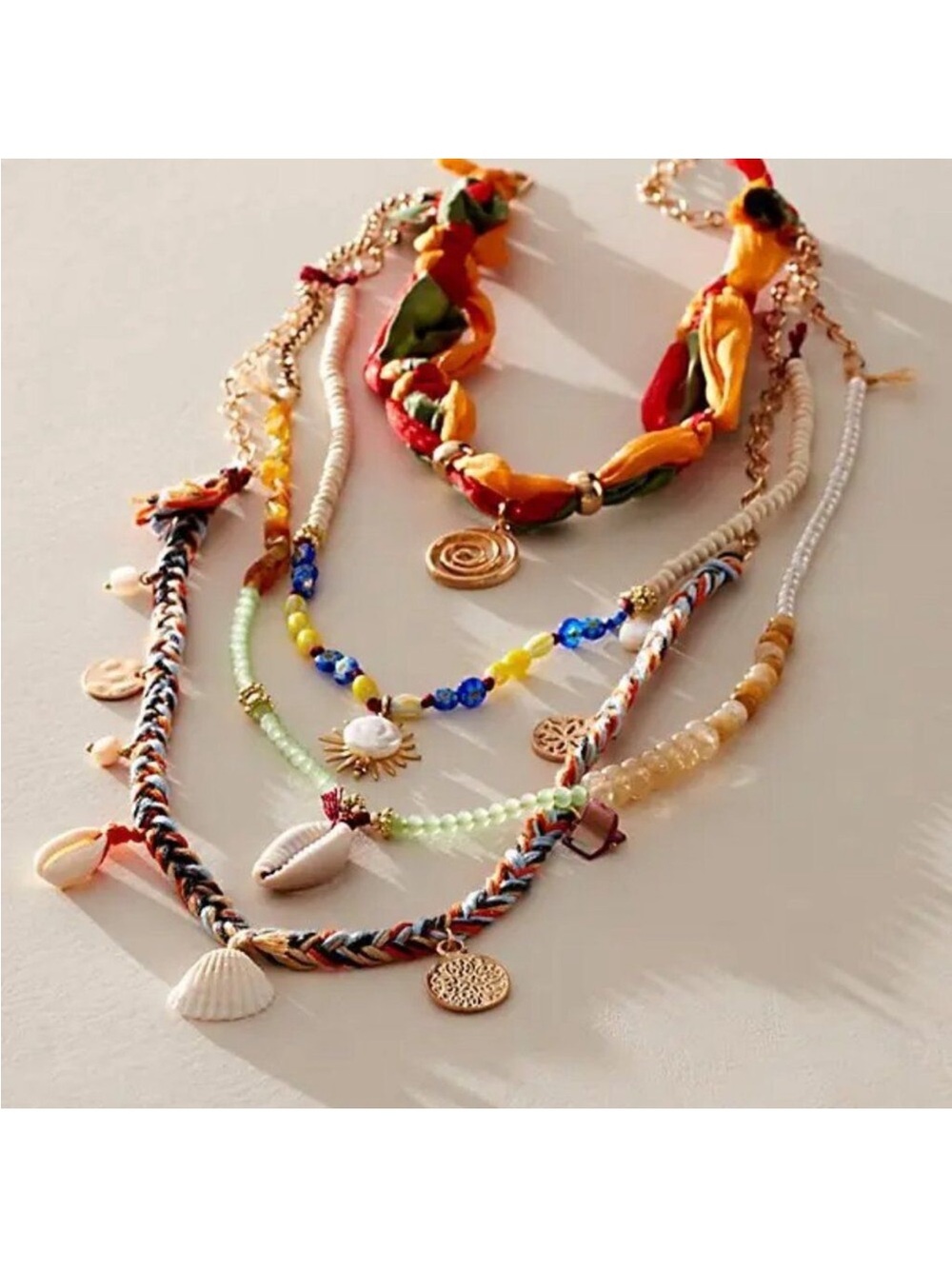 NEW NWT Free People River layer necklace